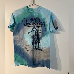 The Beach Boys Tie Dye Graphic Band T Shirt Blue Green Unisex